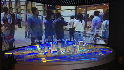 DET激光工程投影机打造武汉纽宾凯数字投影沙盘新体验