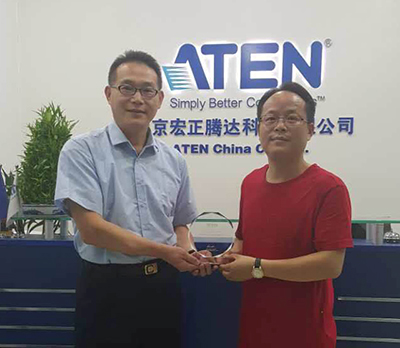 热烈祝贺北京联宇科讯荣获ATEN 宏正“全球优秀合作伙伴”荣誉称号