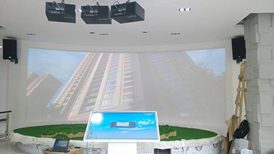 索诺克Sonnoc打造陕西某服务中心扶贫展厅高科技数字沙盘