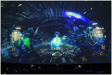 国内首个立体动感球幕影院开业