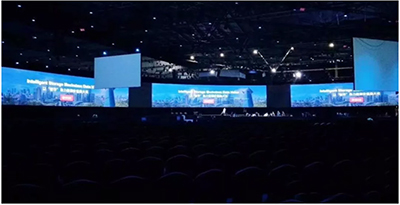 迈普视通LED-590H视频处理器完美拼接华为全联接大会2018