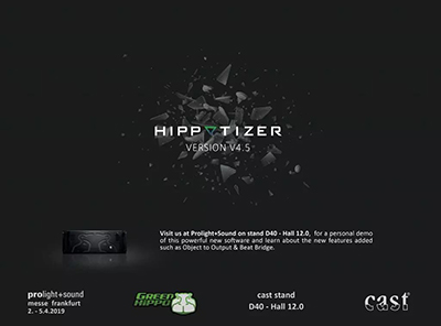 GreenHippo将在2019法兰克福Prolight+Sound展会推出Hippotizer 4.5版本！