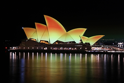 科视Christie 激光投影机让悉尼歌剧院在“排灯节”和“国殇纪念日”期间焕然一新