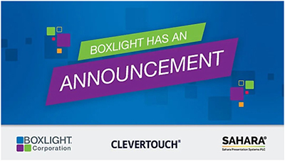 Boxlight收购英国分布式AV解决方案领导者撒哈拉演示系统PLC