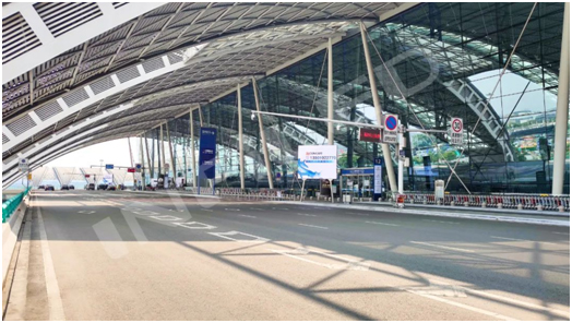 视爵光旭LED显示屏入驻成都双流国际机场T2航站楼外