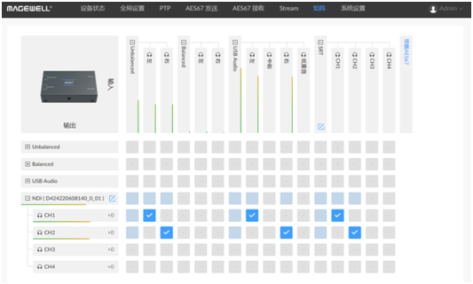 美乐威Pro Convert AES67混音矩阵功能介绍