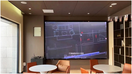 Really锐丽LED透明屏等为某知名整装品牌店“添彩”