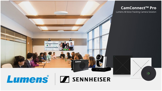 Lumens选择森海塞尔TCC M天花阵列麦克风，打造更出众的混合会议体验