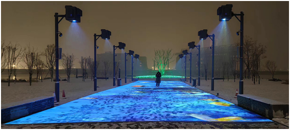 科视Christie DPS 系列激光投影机以迷人的地面投影照亮洛阳中央公园